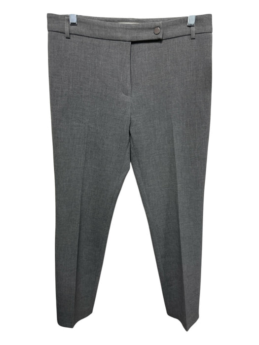 Gerard Darel Size 38 Gray Polyester Blend Mid Rise Tapered Snap Button Pants Gray / 38