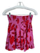 Karlie Size L Pink & Red Rayon V Neck Sleeveless Floral Elastic Waist Skirt Set Pink & Red / L