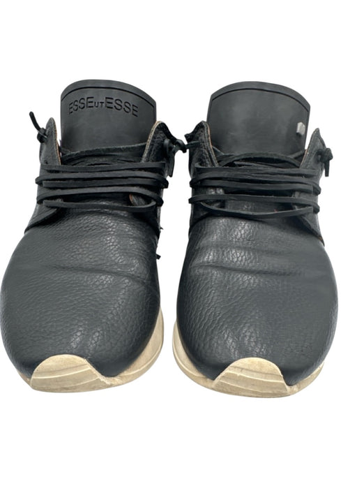 Esse Ut Esse Shoe Size 40 Black Leather Fringe Snake Print Sneakers Black / 40
