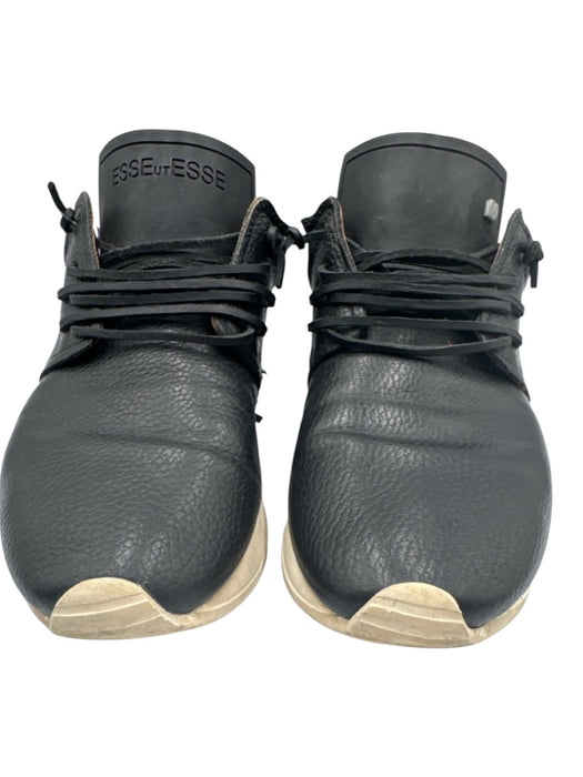 Esse Ut Esse Shoe Size 40 Black Leather Fringe Snake Print Sneakers Black / 40