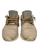Esse Ut Esse Shoe Size 40 Taupe & White Leather Fringe Metallic Trim Sneakers Taupe & White / 40