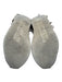 Esse Ut Esse Shoe Size 40 Taupe & White Leather Fringe Metallic Trim Sneakers Taupe & White / 40