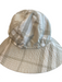 Burberry Tan & White Cotton Blend Brim Burberry print Bucket Hat Hat Tan & White / M