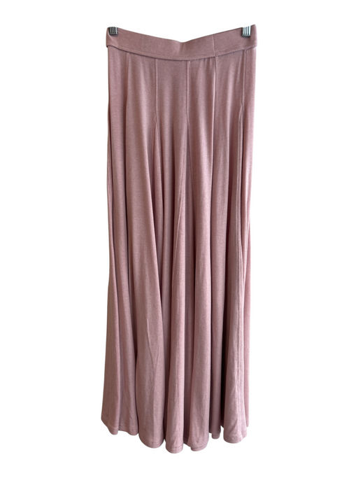 OGL Size XS Pink No Fabric Tag Elastic Waist solid color Pleated Detail Skirt Pink / XS