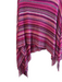 Missoni Pink Viscose Knit Chevron Tassle Detail Round Neck Poncho Pink / One Size