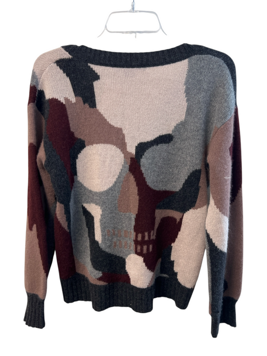 Skull Cashmere Size S gray multi Cashmere V Neck Long Sleeve Sweater gray multi / S