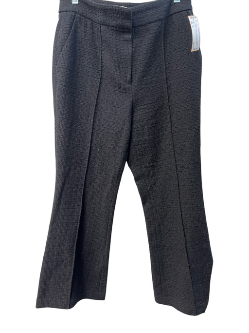 Milly Size 4 Black & Amber Cotton Blend Wide Leg Zip Fly 2 Pocket Leg Seam Pants Black & Amber / 4