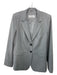 Max Mara Size 12 Gray Wool 3 Pocket Double Buttons Blazer Jacket Gray / 12