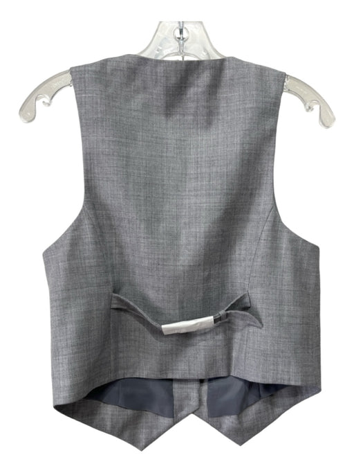 Simkhai Size 10 Gray Wool Heathered Button up Vest Gray / 10