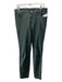 Lafayette 148 Size 8 Forest Green Leather Mid Rise Slim Pants Forest Green / 8