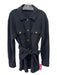 Naked Cashmere Size M Black Cashmere Button Up Pockets Belt Inc Jacket Black / M