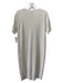 Club Monaco Size L Cream Cashmere ribbed hem Scoop Neck Cap Sleeve Dress Cream / L