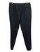 Emporio Armani Size 46/L Black Polyester Blend Button & Zip Trouser Pants Black / 46/L