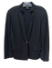 St John Size 10 Black Wool Blend Fabric Block Single Breasted Blazer Jacket Black / 10