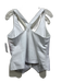 AS by DF Size L White Leather Blend Button Front Racerback Vest White / L