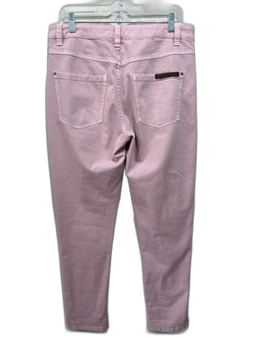 Brunello Cucinelli Size 8 Washed Pink Cotton Blend Mid Rise Zip & Button Jeans Washed Pink / 8