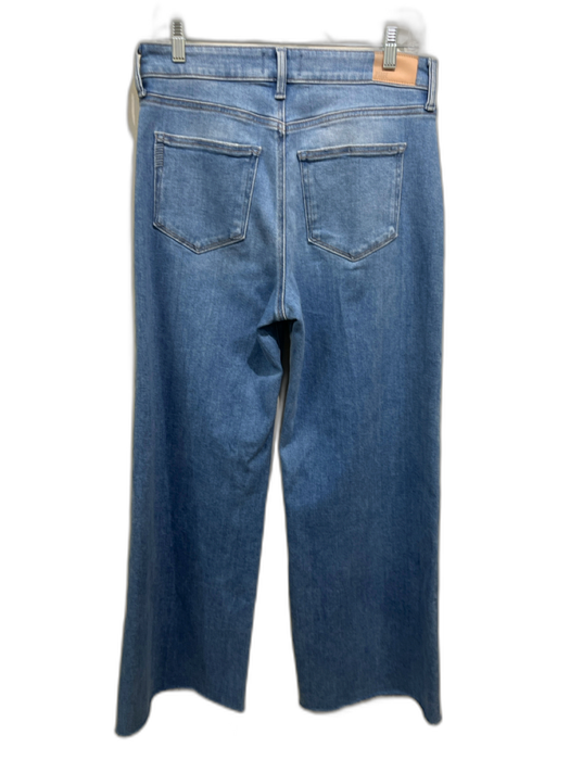 Paige Size 29 Light Wash Cotton Blend Whiskering High Rise Wide Leg Jeans Light Wash / 29