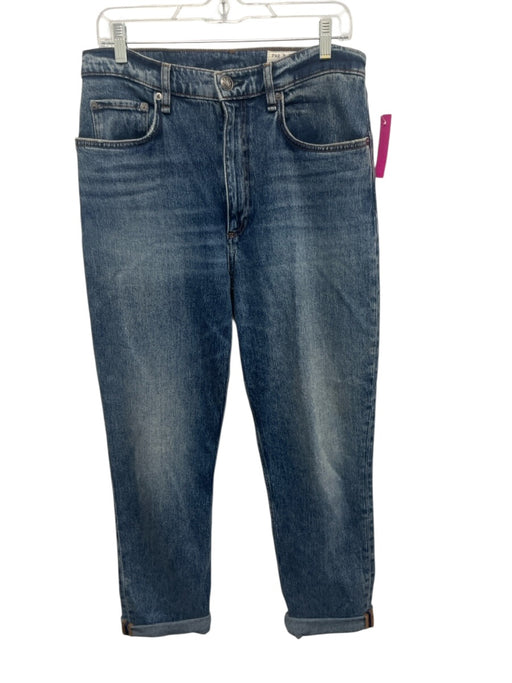 Rag & Bone Size 30 Medium Wash Cotton Denim Zip Fly High Rise Jeans Medium Wash / 30