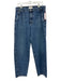 Frame Size 28 Medium Wash Cotton Denim Zip Fly High Rise Straight Leg Jeans Medium Wash / 28