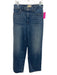 Madewell Size 28 Medium Wash Cotton Denim Zip Fly Wide Leg High Rise Jeans Medium Wash / 28
