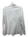 Finley Size M White Cotton Blend Button Down Long Sleeve Collar Top White / M