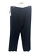 Armani Collezioni Size 8 Black Mid Rise Straight Leg Button & Zip Trouser Pants Black / 8