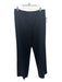 Armani Collezioni Size 8 Black Mid Rise Straight Leg Button & Zip Trouser Pants Black / 8