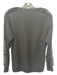 Lafayette 148 Size Small Black Cashmere Mink trim Knit Crew Neck Sweater Black / Small