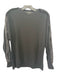 Lafayette 148 Size Small Black Cashmere Mink trim Knit Crew Neck Sweater Black / Small