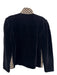 Valentino Size 10 Black & Tan Wool Blend Velour Houndstooth Collar Jacket Black & Tan / 10