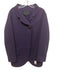 Marc Jacobs Size 8 Eggplant Purple Wool Blend Collar Snaps Flap Pockets Coat Eggplant Purple / 8