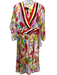Rickie Freeman for Teri Jon Size 6 Red, Green, Blue Polyester Long Sleeve Dress Red, Green, Blue / 6