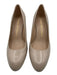 Stuart Weitzman Shoe Size 9B Beige Leather Upper Block Heel Pumps Beige / 9B
