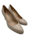 Stuart Weitzman Shoe Size 9B Beige Leather Upper Block Heel Pumps Beige / 9B