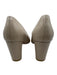 Stuart Weitzman Shoe Size 9B Beige Leather Upper Block Heel Pumps Beige / 9B