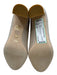 Stuart Weitzman Shoe Size 9B Beige Leather Upper Block Heel Pumps Beige / 9B