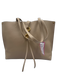 Rebecca Minkoff Beige Pebble Leather Top Handles Magnetic Close Tote Bag Beige / M/L