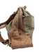 Kooba Gray & Brown Canvas & Leather Backpack Drawstring Closure Bag Gray & Brown / M