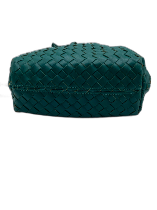 No Brand Green Leather Weave Crossbody Strap Bag Green / S