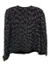 Lafayette 148 Size 6 Navy blue & Cream Acrylic Blend Long Sleeve Boucle Jacket Navy blue & Cream / 6