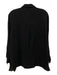 Eileen Fisher Size Small Black Cotton Long Sleeve Gauze Button Front Collar Top Black / Small