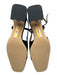 Sam Edelman Shoe Size 9 Black Leather Upper Square Toe Toe Cap Slingback Pumps Black / 9