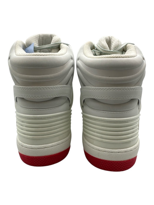 Gucci Shoe Size 9.5 White & Multi Leather High Top Men's Shoes White & Multi / 9.5