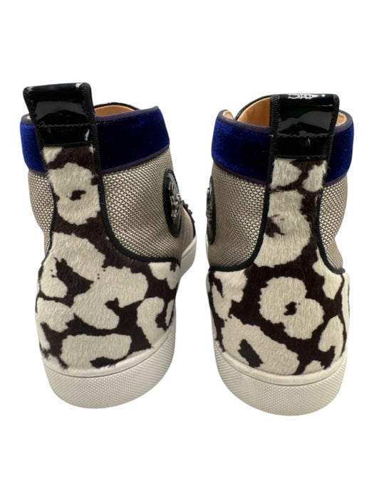 Christian Louboutin Shoe Size 43 White & Multi Synthetic High Top Men's Shoes White & Multi / 43