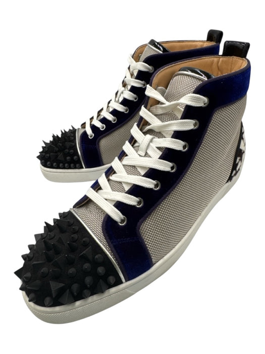 Christian Louboutin Shoe Size 43 White & Multi Synthetic High Top Men's Shoes White & Multi / 43
