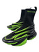 Balmain Shoe Size 10 Black & Green Synthetic High Top Men's Shoes Black & Green / 10