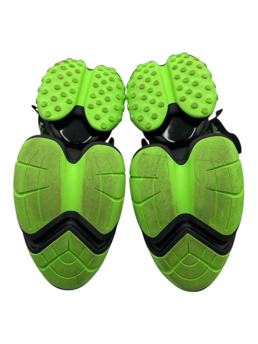 Balmain Shoe Size 10 Black & Green Synthetic High Top Men's Shoes Black & Green / 10