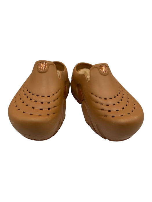 Louis Vuitton Shoe Size 8 AS IS Beige Rubber Solid Clog Men's Shoes Beige / 8