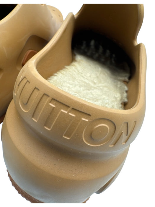 Louis Vuitton Shoe Size 8 AS IS Beige Rubber Solid Clog Men's Shoes Beige / 8