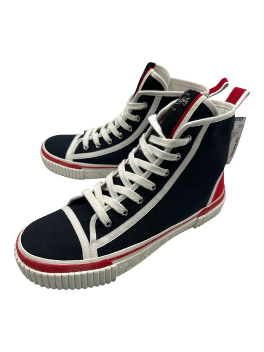 Christian Louboutin Shoe Size 43 Red, White & Blue Synthetic High Top Shoes Red, White & Blue / 43